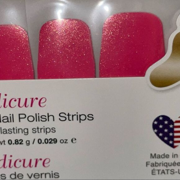 Color Street | You, Me and Capri - bold bubblegum color with gold shimmer - Picture 8 of 9